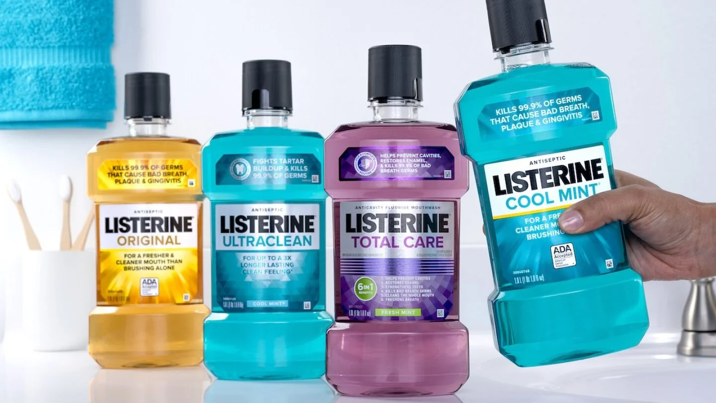 Photo of different Listerine bottles